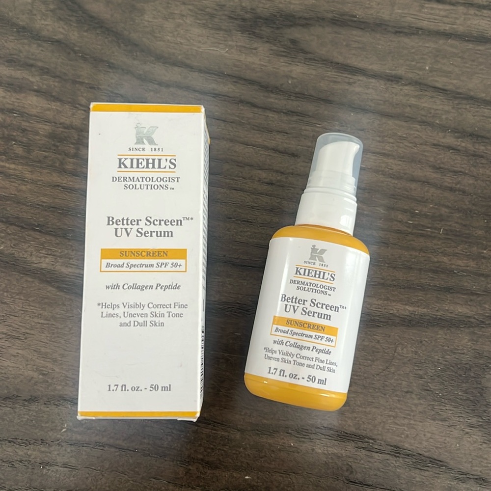 NWT Kiehl's Better Screen UV Serum Sunscreen SPF 50+